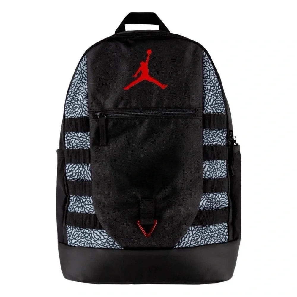 New Jumpman Jordan Black Patterned design  Men's large Backpack