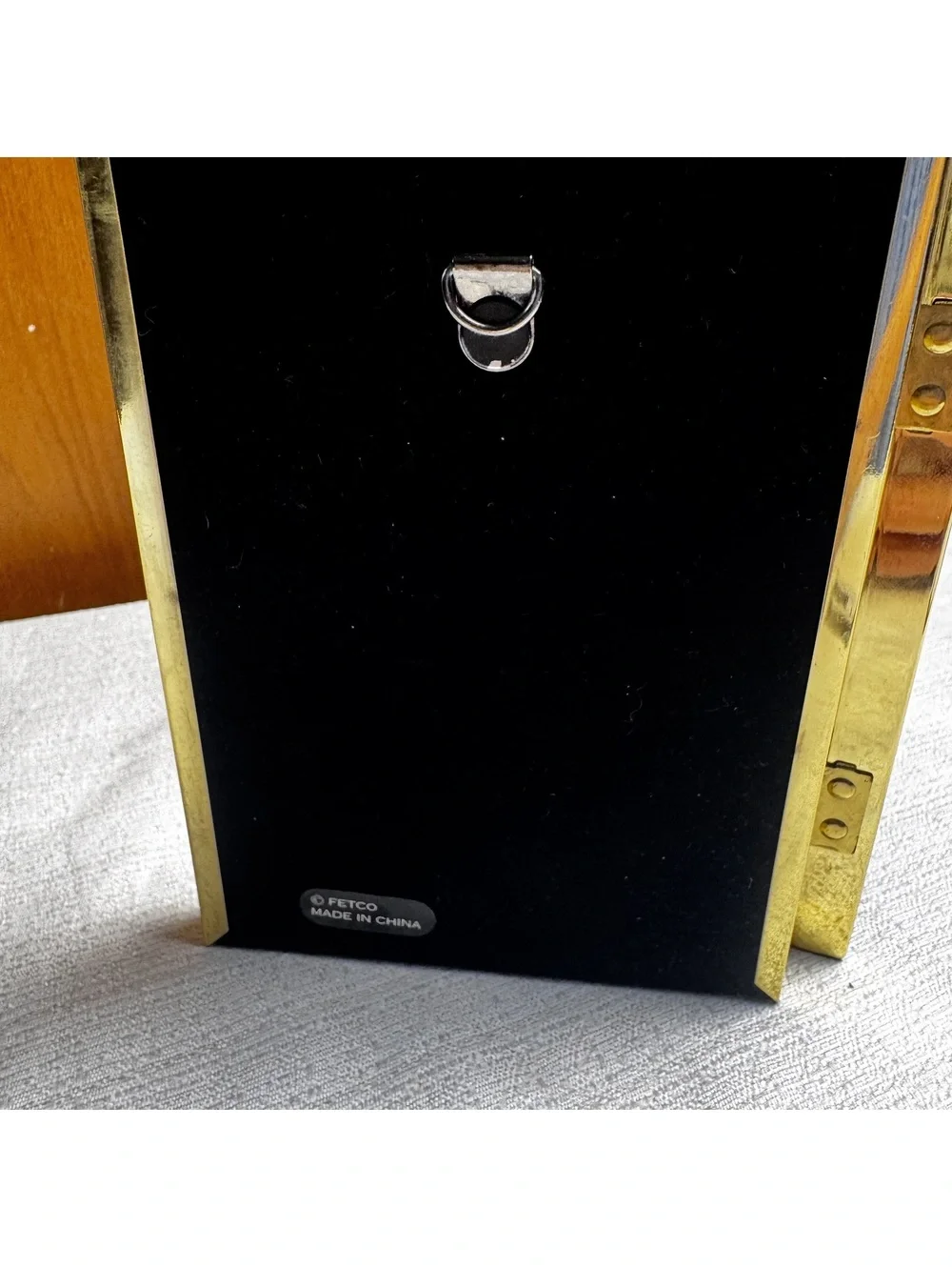 Vintage Fetco Solid Brass Double Photo Frame 3.5x5 Folding Frame