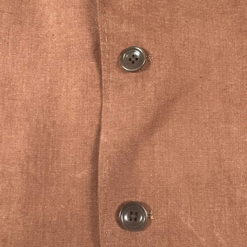 Charles Tyrwhitt Blazer Mens 42R  Slim Fit  100% Linen Sport Coat Jacket Brown