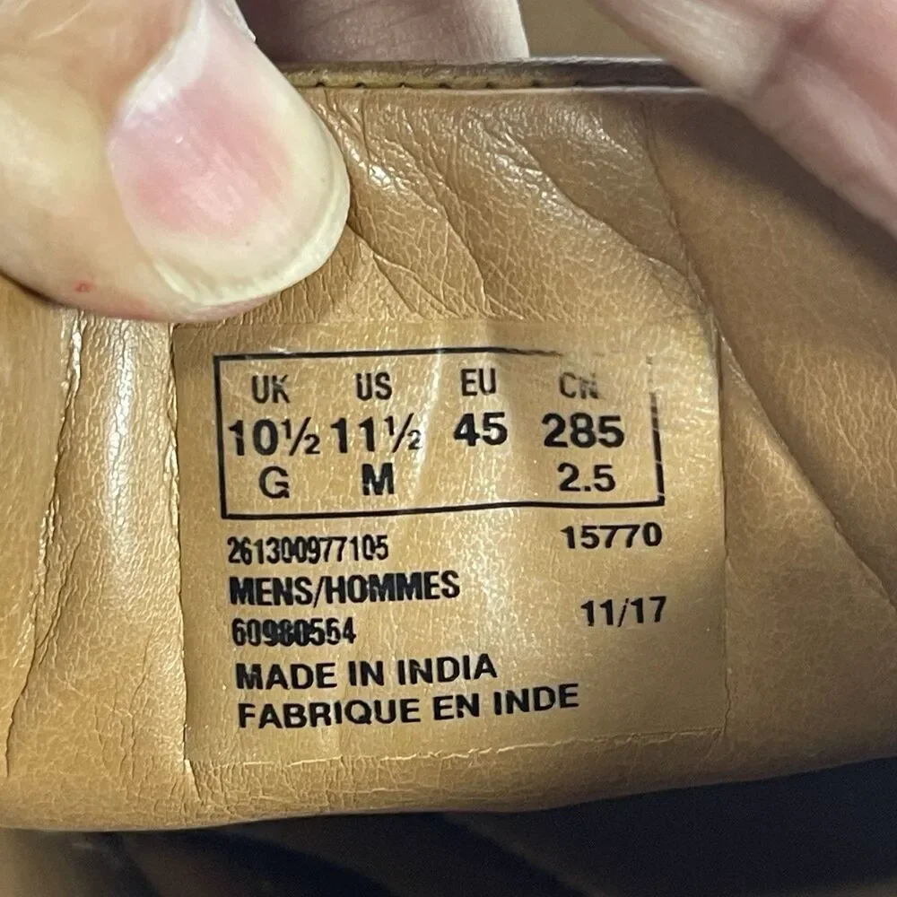 Clarks Collection Men’s Brown Leather Derby Dress Shoes - Size 11.5 M