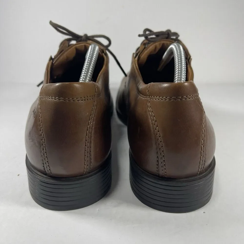Clarks Collection Men’s Brown Leather Derby Dress Shoes - Size 11.5 M