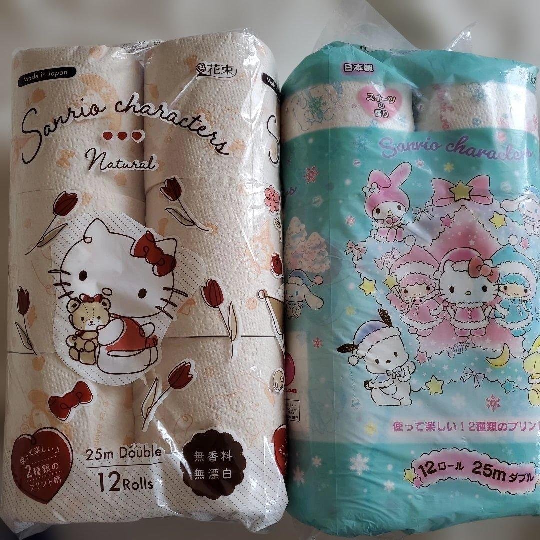 Sanrio Characters Toilet Paper, 12 Rolls